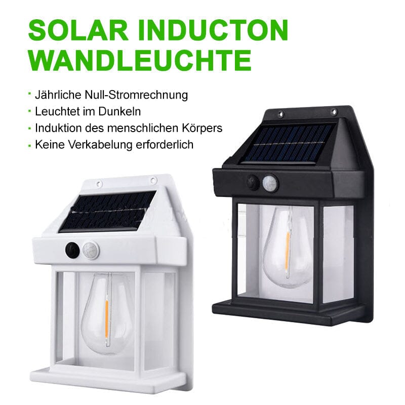 Luvikno | Solar Wolfram Veggelys for Utendørs Bruk