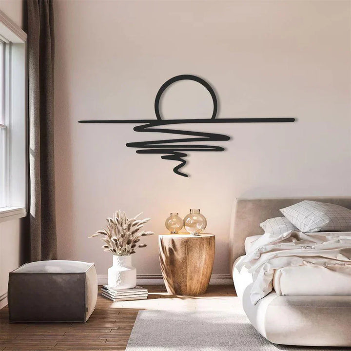 CurlMist - Moderne Minimalistisk Veggkunst Luvikno