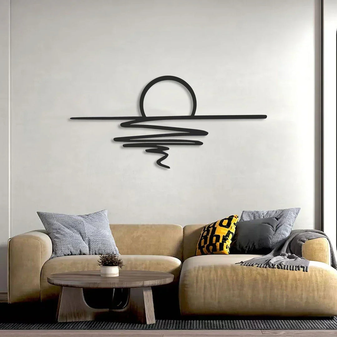 CurlMist - Moderne Minimalistisk Veggkunst Luvikno