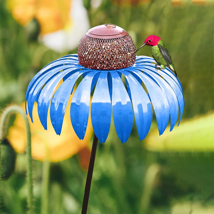 Fuglefutter Metall Blomsterhage Stake Luvikno