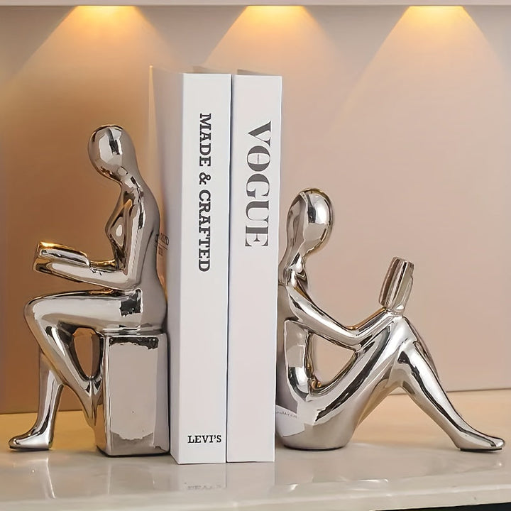 LuxeCeramic - Abstracte keramiske bokstøtter for elegante interiører Luvikno