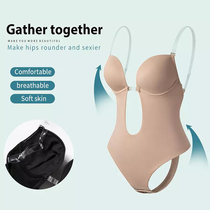 Luvik | Syvä V-aukko Vartalon muotoilija Bodysuit