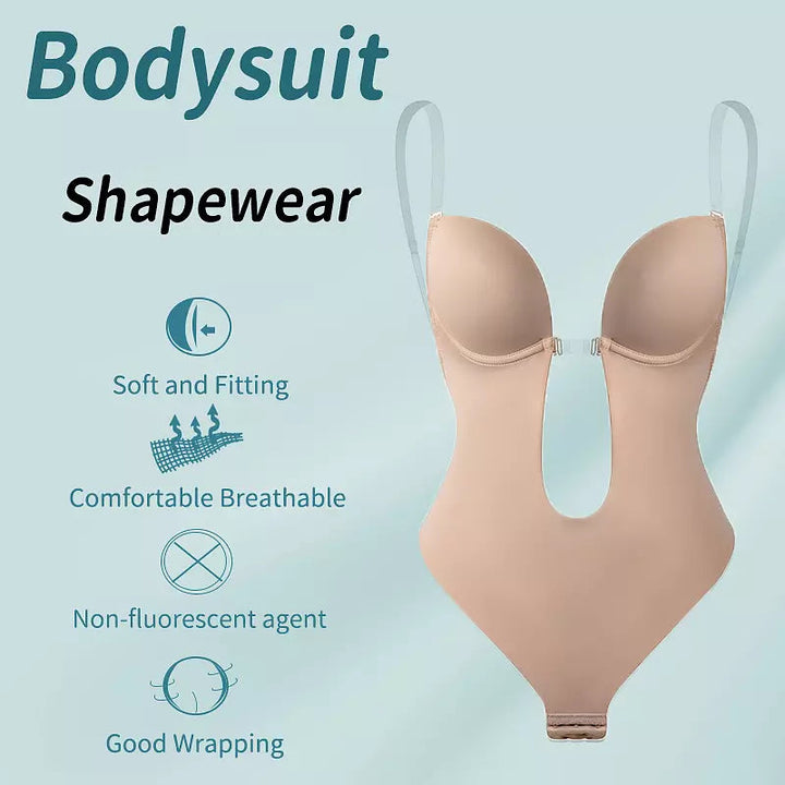 Luvik | Syvä V-aukko Vartalon muotoilija Bodysuit