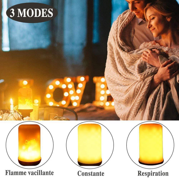 Flamme LED Lampe med Gravitasjonssensor | luvikno