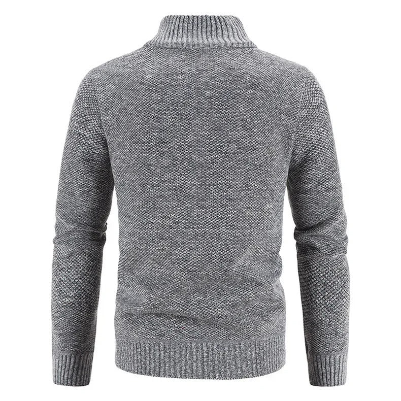 Luvik | Miesten lämmin Fleece vetoketjullinen neuletakki