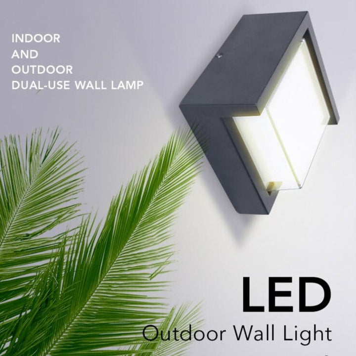 Bevegelsessensor utendørs vegglampe – Moderne aluminiumdesign | Luvikno