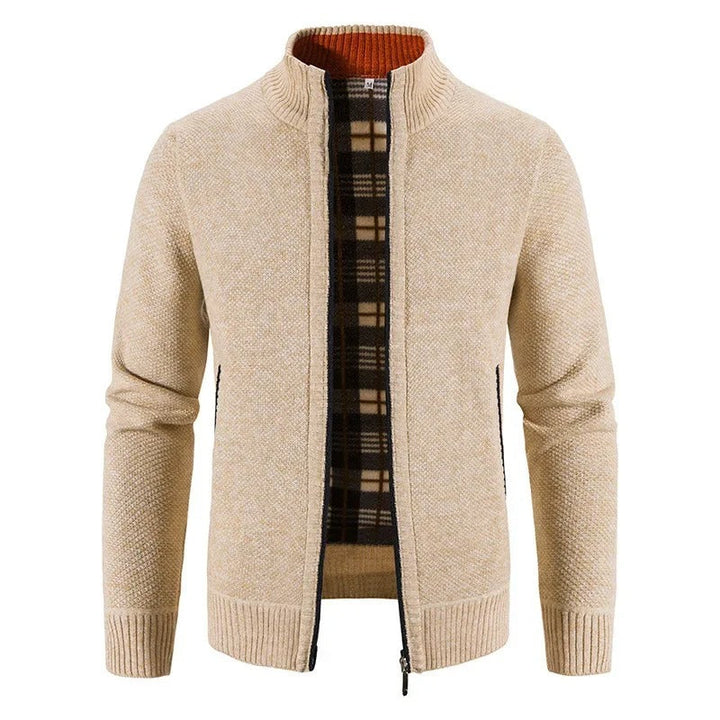 Luvik | Miesten lämmin Fleece vetoketjullinen neuletakki