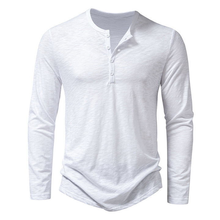 Luvik | Miesten Henley Neck pitkähihainen T-paita