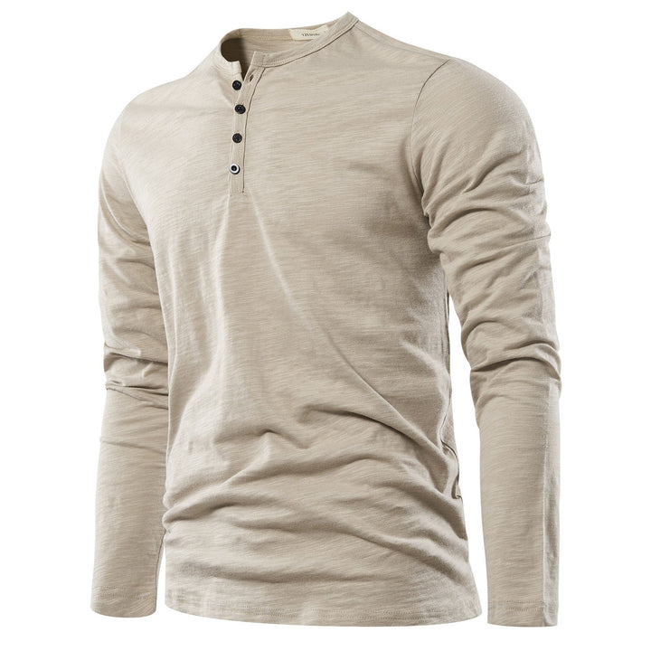 Luvik | Miesten Henley Neck pitkähihainen T-paita