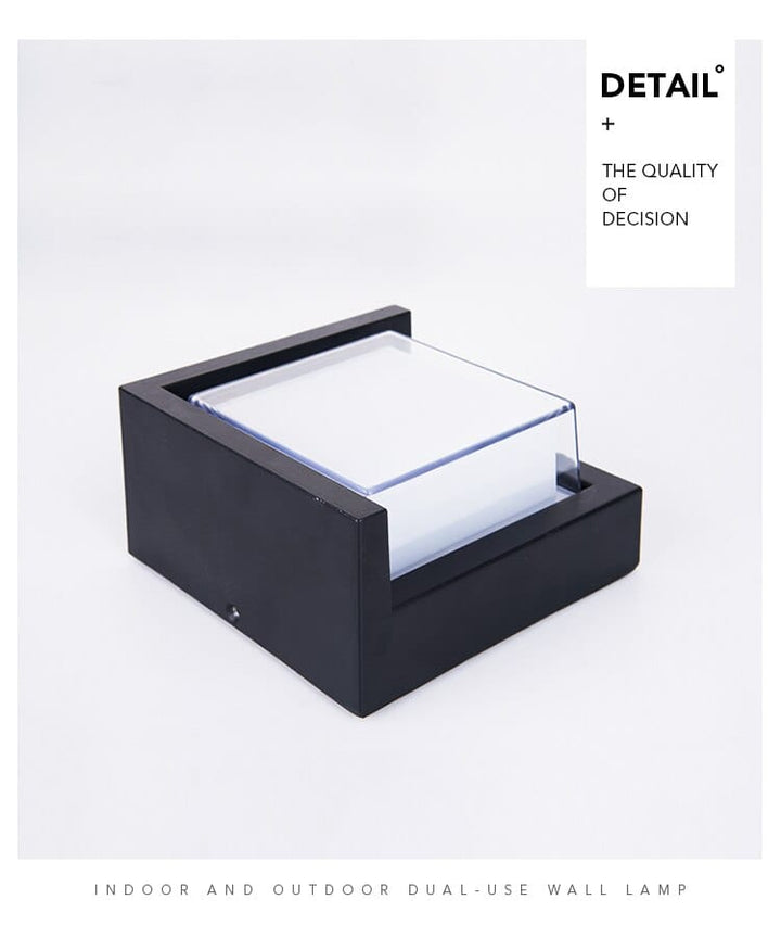 Bevegelsessensor utendørs vegglampe – Moderne aluminiumdesign | Luvikno