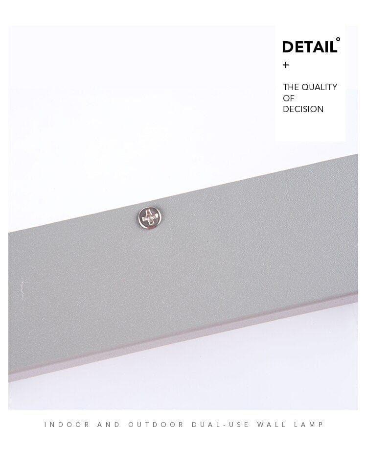 Bevegelsessensor utendørs vegglampe – Moderne aluminiumdesign | Luvikno