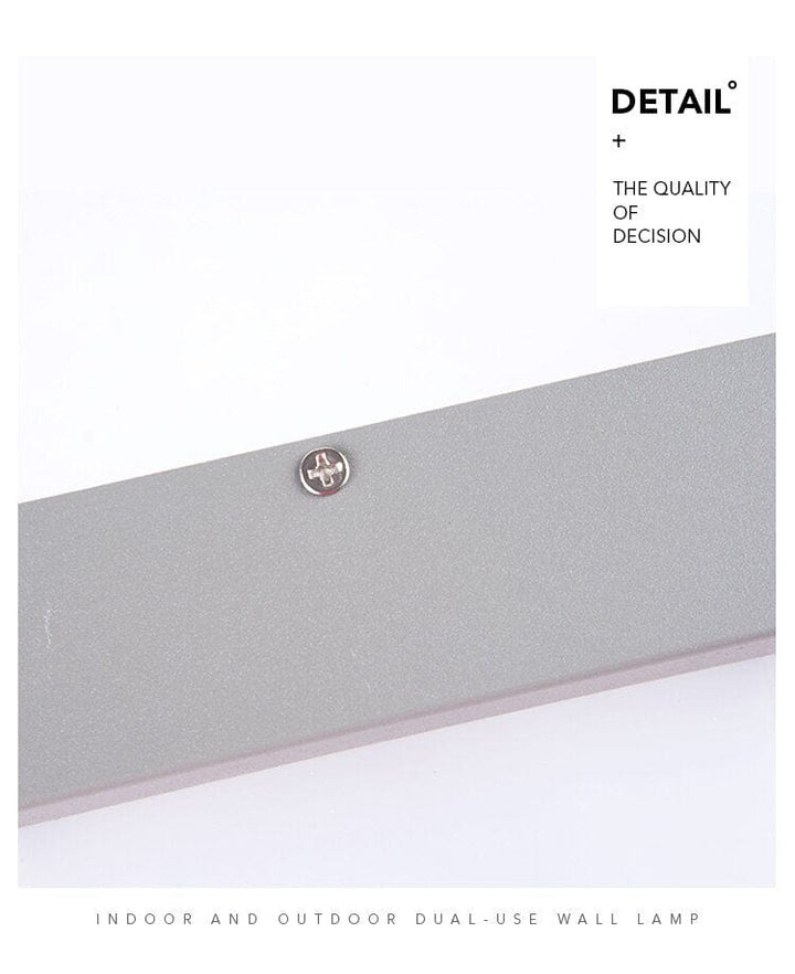 Bevegelsessensor utendørs vegglampe – Moderne aluminiumdesign | Luvikno