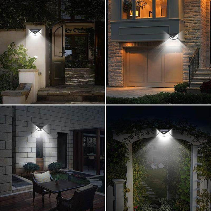 LED Utendørs Sollys Vegglampe | Luvikno