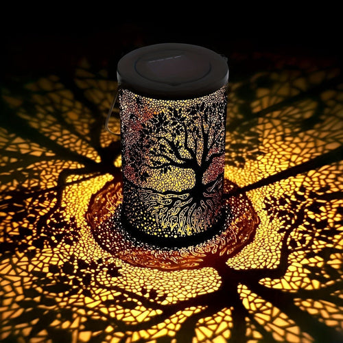 SolarArt Lantern - Luksus Metall Kunst Dekorasjon Solar Utendørs Lantern | Luvikno