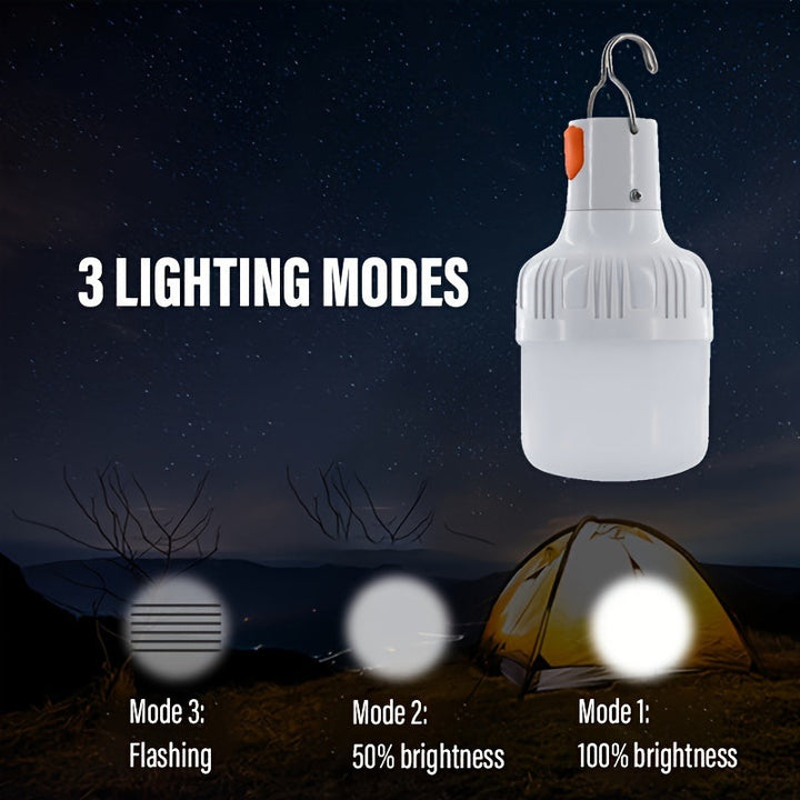 PowerGlow LED Lampe - Oppladbar USB Lampe med Litiumbatteri og ABS-hus | Luvikno