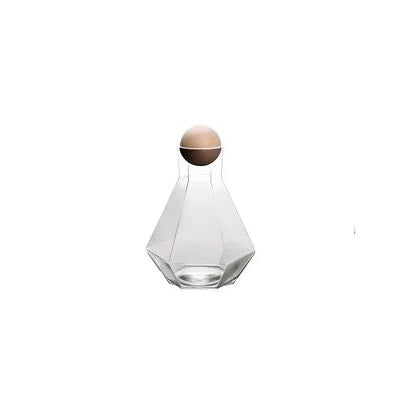 Diamond Type Glass Water Bottle Pitcher Drinkware Creative Drinkware | Luvikno