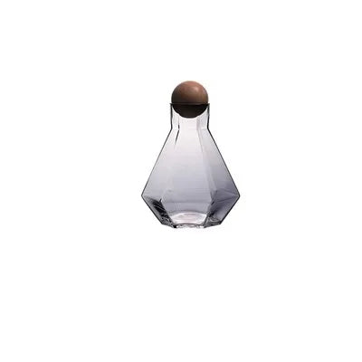 Diamond Type Glass Water Bottle Pitcher Drinkware Creative Drinkware | Luvikno