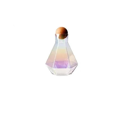 Diamond Type Glass Water Bottle Pitcher Drinkware Creative Drinkware | Luvikno