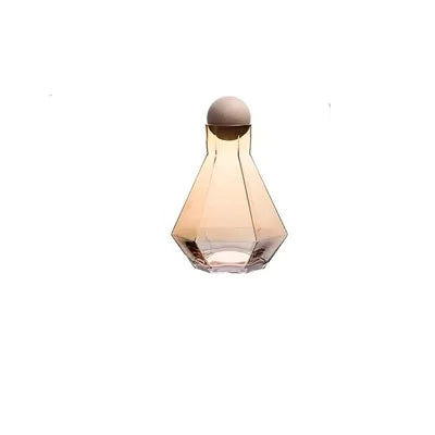Diamond Type Glass Water Bottle Pitcher Drinkware Creative Drinkware | Luvikno