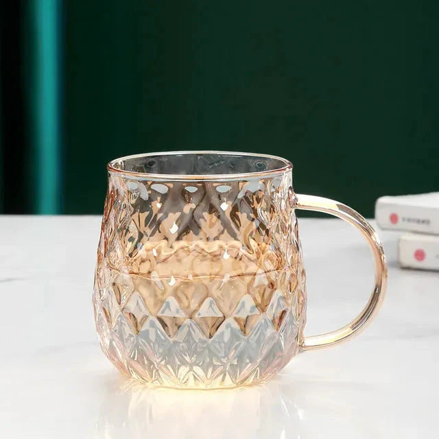Diamond Type Glass Water Kettle Creative Glass Kettle Bottle | Luvikno