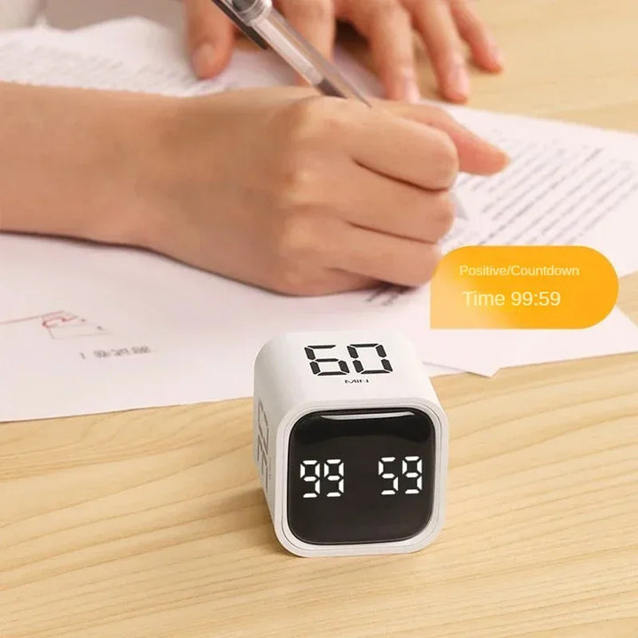 Time Cube SlimTimer – Bærbar LED terningtimer med bevegelsessensor | Luvikno