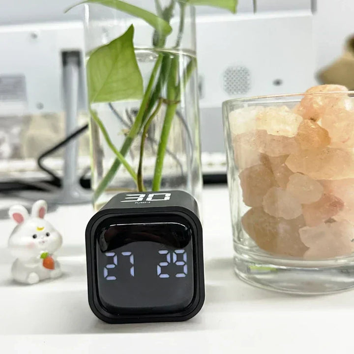 Time Cube SlimTimer – Bærbar LED terningtimer med bevegelsessensor | Luvikno