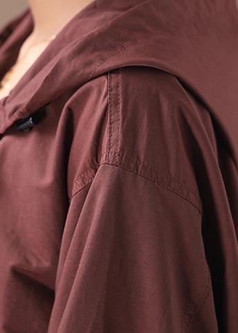 Luvik | Lörtsihoodie løse klær til kvinner burgunder vinterjakker