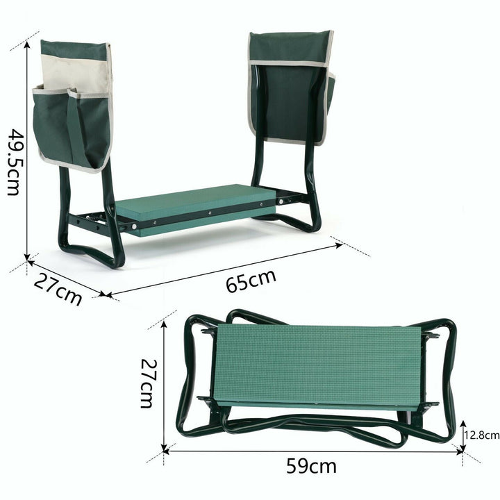 Hagekneeler - POLSTRET HAGESETE KNEELER MED HÅNDTAK Luvikno