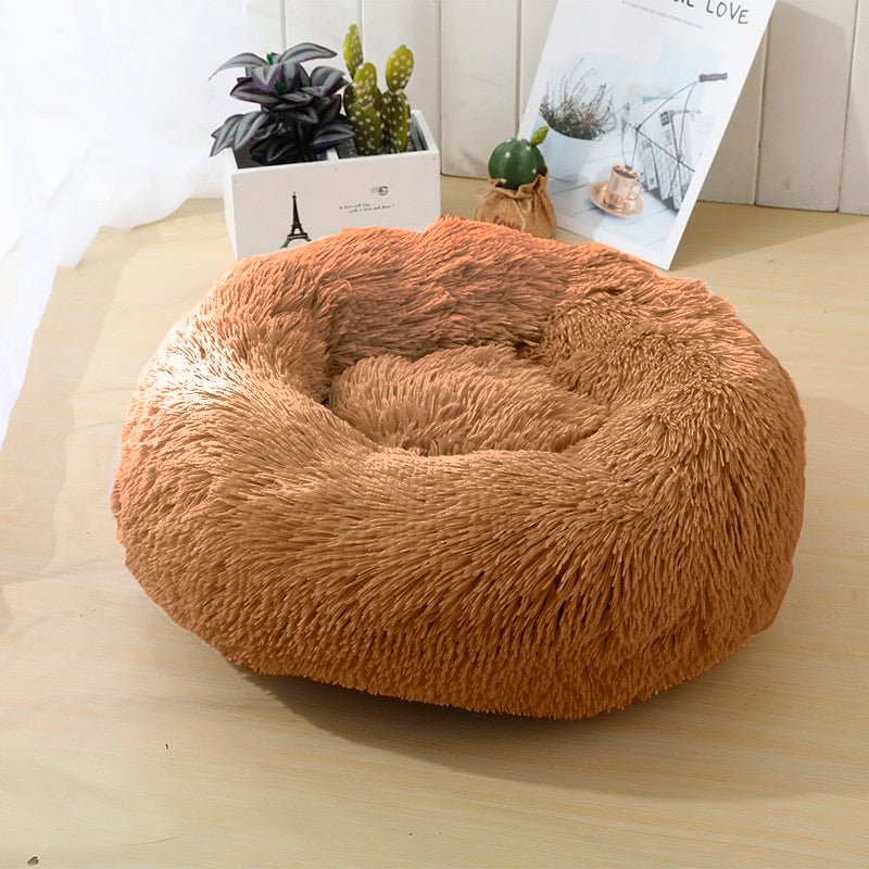 Myk og beroligende donut hundeseng (Mange farger) | Luvikno