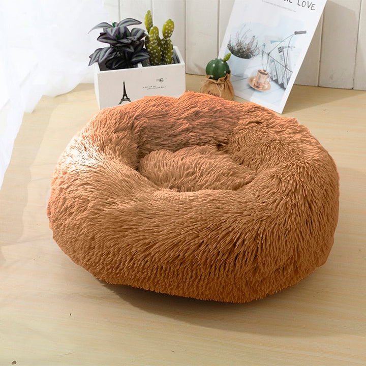 Myk og beroligende donut hundeseng (Mange farger) | Luvikno