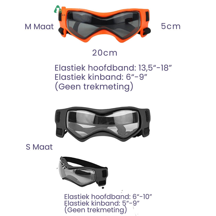 Hundehjelm og Goggles - RiderPaw Luvikno