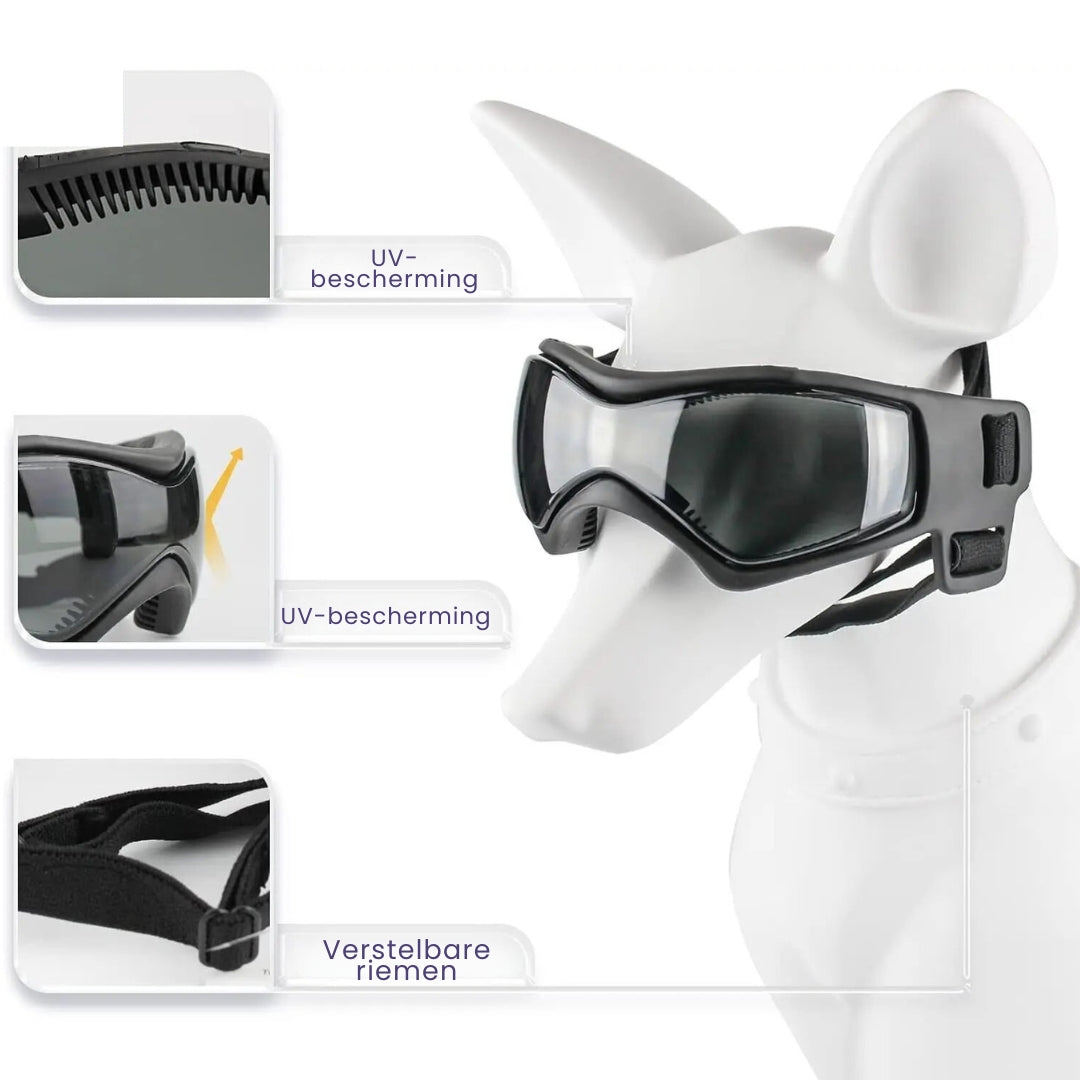 Hundehjelm og Goggles - RiderPaw Luvikno