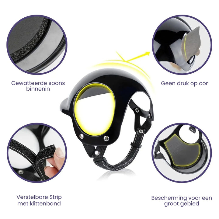 Hundehjelm og Goggles - RiderPaw Luvikno