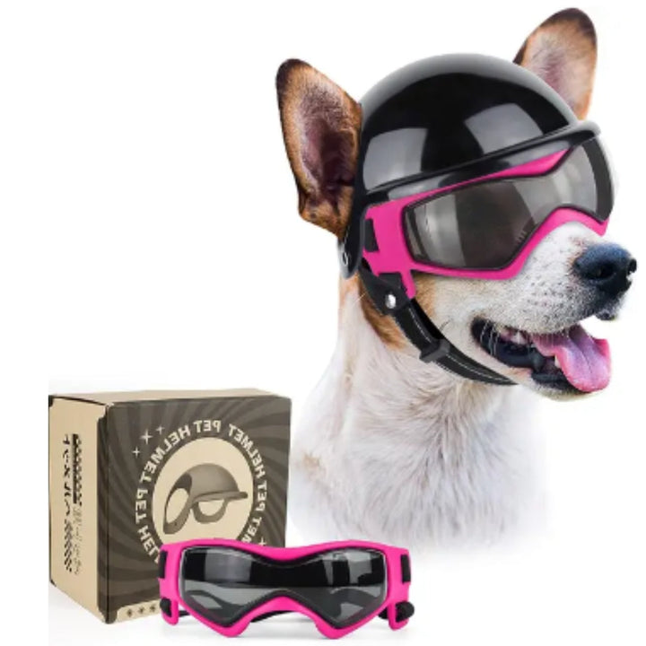 Hundehjelm og Goggles - RiderPaw Luvikno