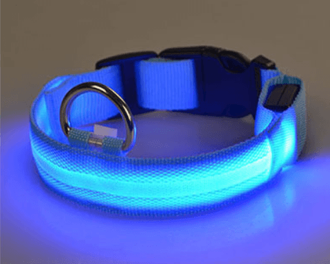 Hundehalsbånd med LED-lys | Luvikno
