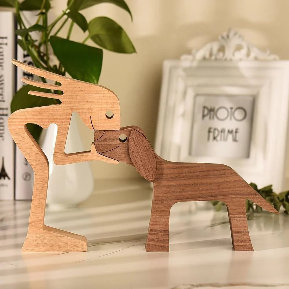 TimberPaw Håndlaget Hundefigur Bolleheis