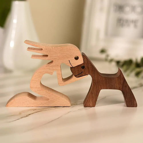 TimberPaw Håndlaget Hundefigur Bolleheis