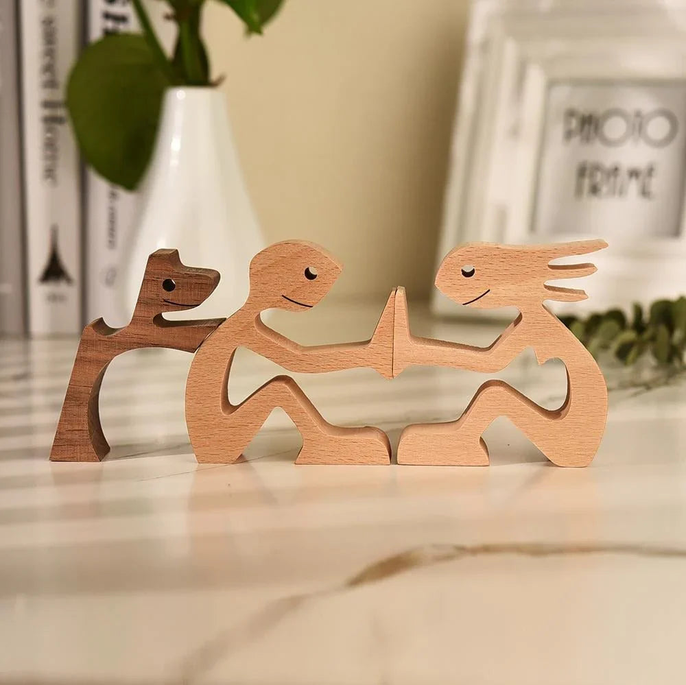 TimberPaw Håndlaget Hundefigur Bolleheis