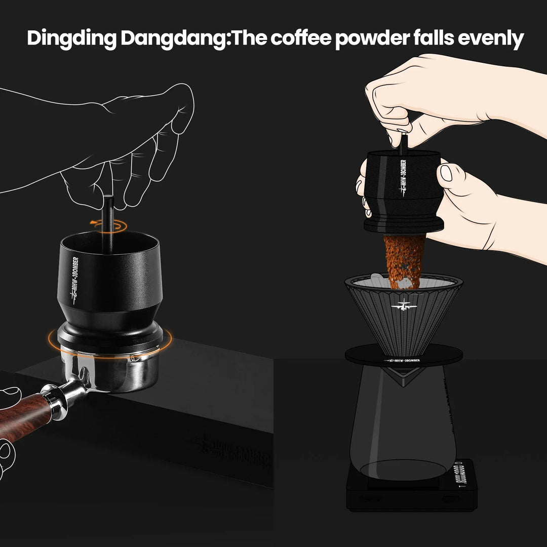 Doseringsskaker Espresso Doseringskopp Kaffepulver Mottaker Beholder | Luvikno