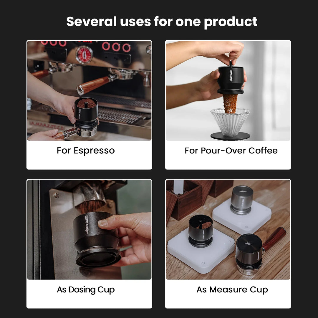 Doseringsshaker Espresso Doseringskopp Kaffe Pulver Mottaker Beholder | Luvikno