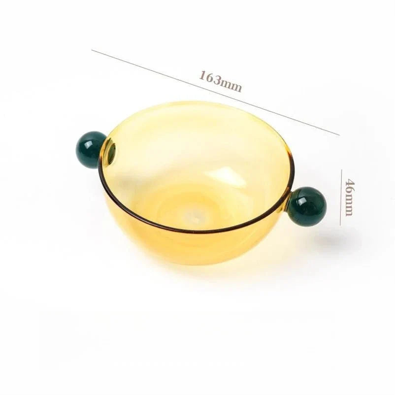 Dobbelt kulehåndtaket farget glassbolle miljøvennlig design | Luvikno