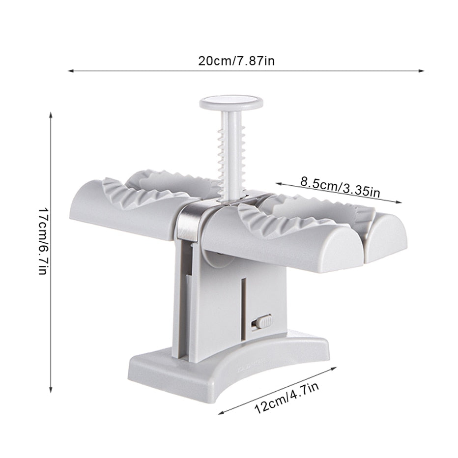 Dobbelt Hoder Automatisk Dumplingsmaking Mold Manuell Pressmaskin | Luvikno