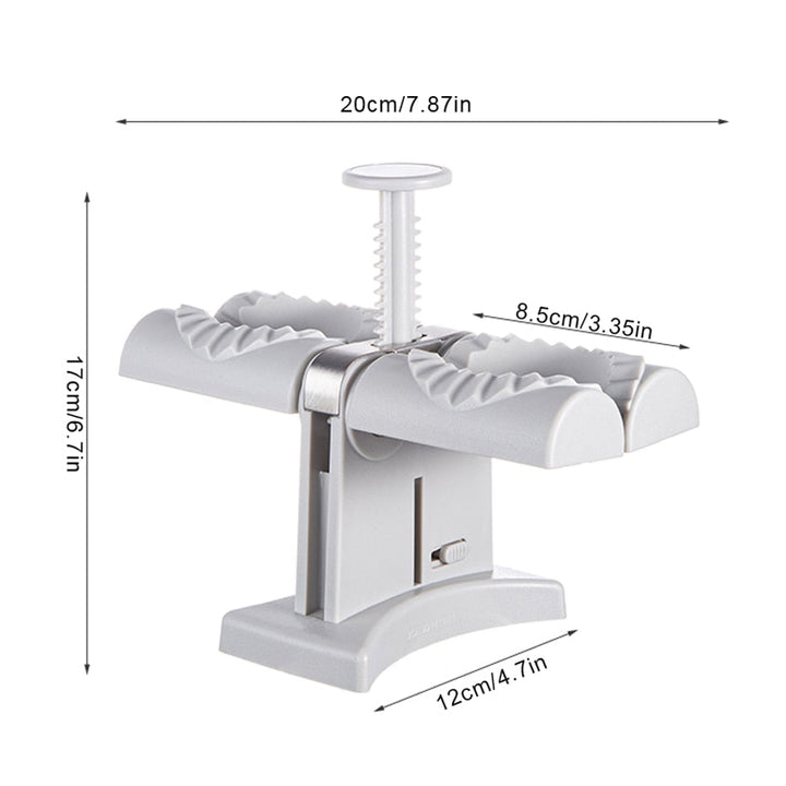 Dobbelt Hoder Automatisk Dumplingsmaking Mold Manuell Pressmaskin | Luvikno