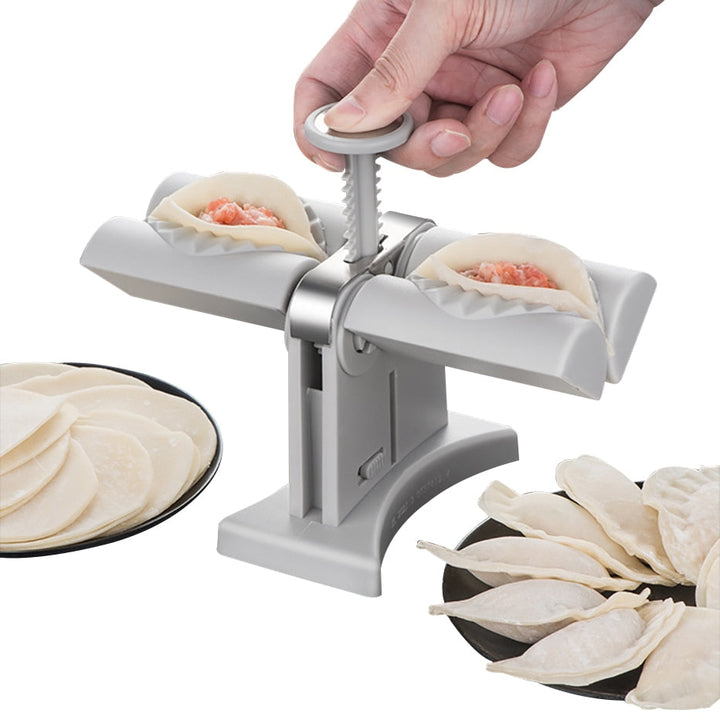 Dobbelt Hoder Automatisk Dumplingsmaking Mold Manuell Pressmaskin | Luvikno