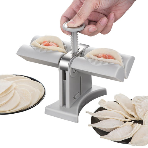 Dobbelt Hoder Automatisk Dumplingsmaking Mold Manuell Pressmaskin | Luvikno