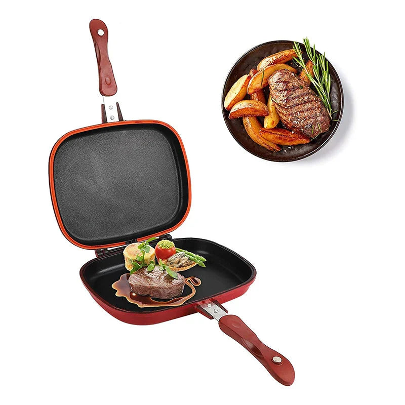 Dobbelt Side Brød Stekepanne Non Stick Flere Formål Toaster | Luvikno