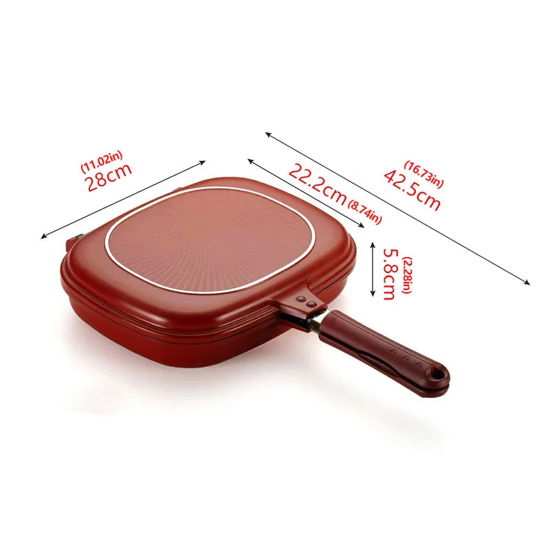 Dobbelt Side Brød Stekepanne Non Stick Flere Formål Toaster | Luvikno