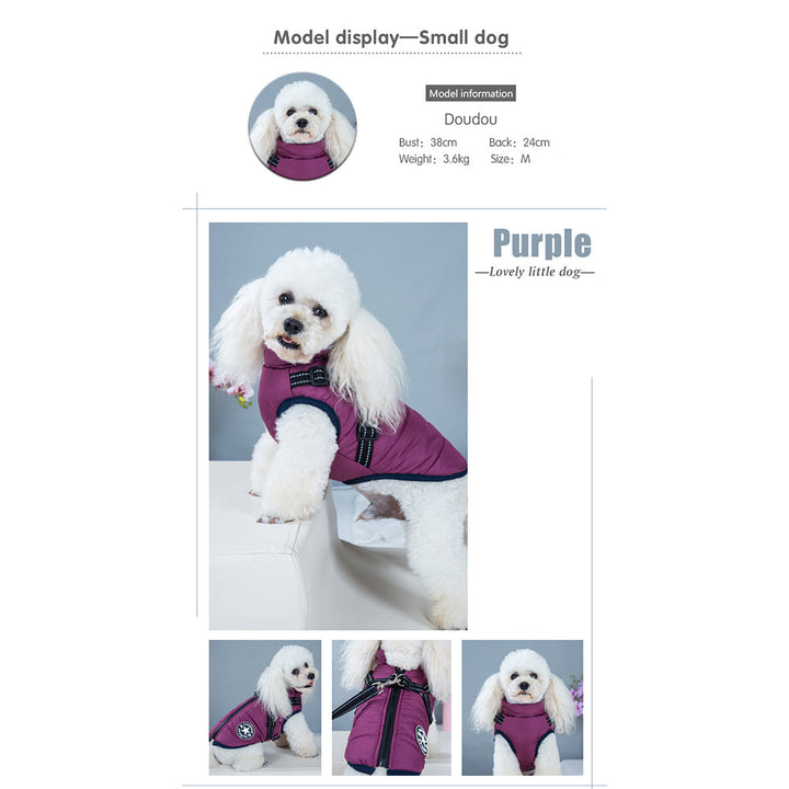 Luvikno | WoofGuard - Vanntett Vinterjakke med Integrert Sele