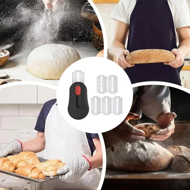 Dough Slashing Tool med 5 utskiftbare blader Baker's Bread Knife | Luvikno