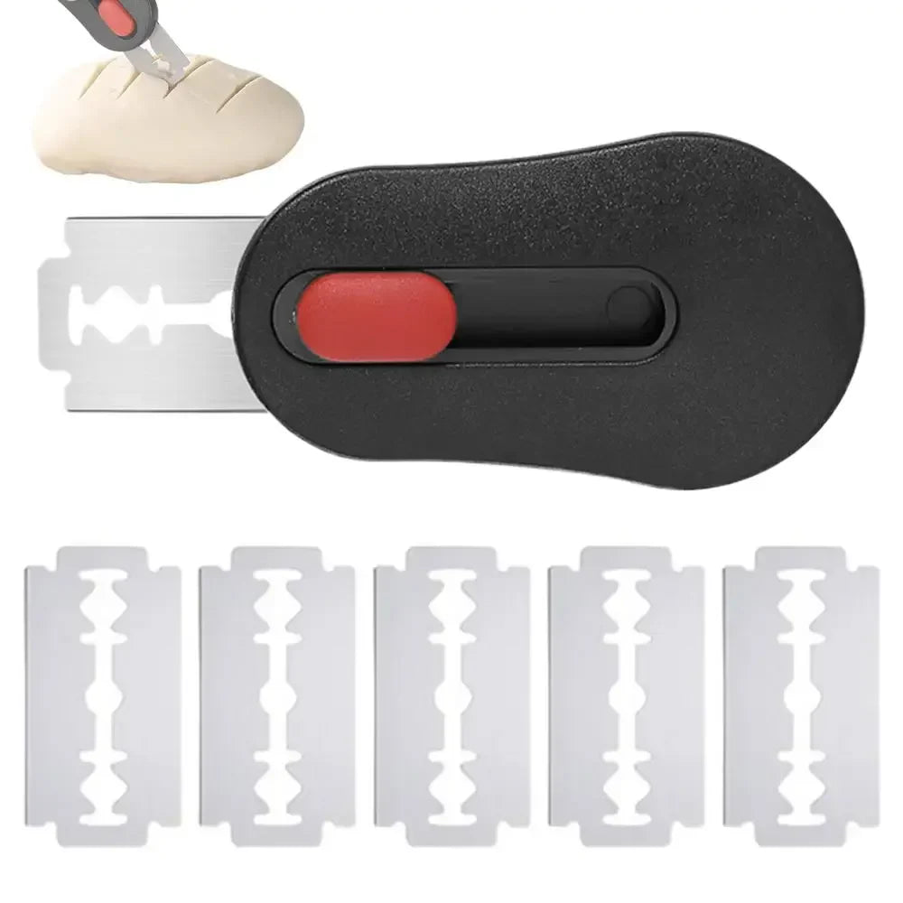 Dough Slashing Tool med 5 utskiftbare blader Baker's Bread Knife | Luvikno